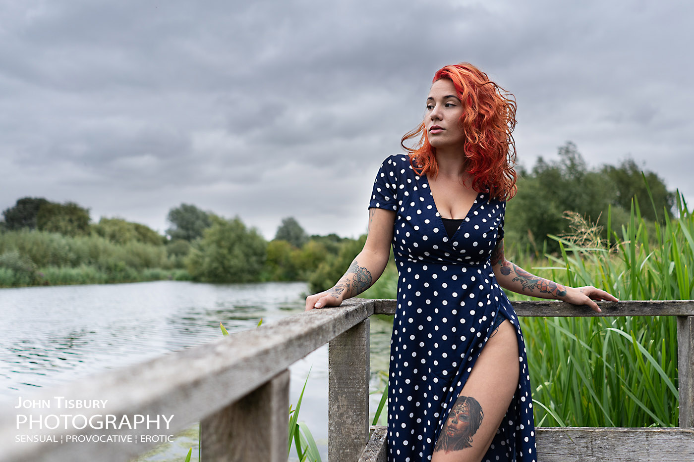 Roxy at the riverbank