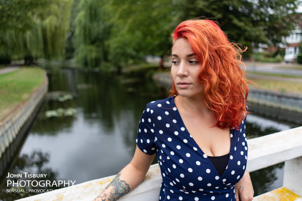 Roxy Love at Bedford riverbank